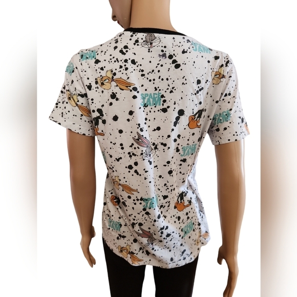 Space Jam Paint Splatter Ringer Tee - Picture 3 of 6